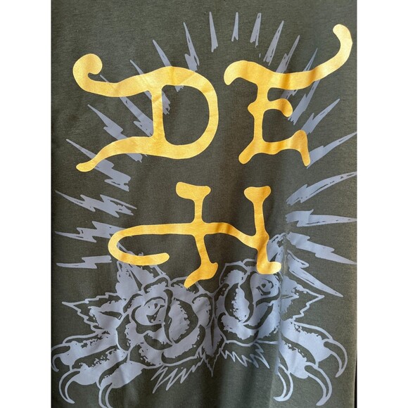 Ed Hardy Death Or Glory Skull Graphic Hoodie Sweater Mens Size XL NWT NEW Olive - Picture 8 of 11